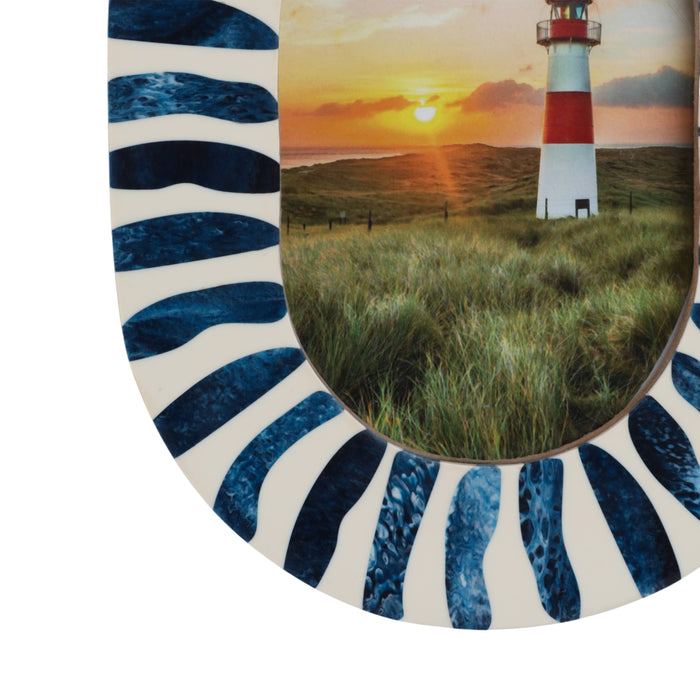 Blue and White Frame