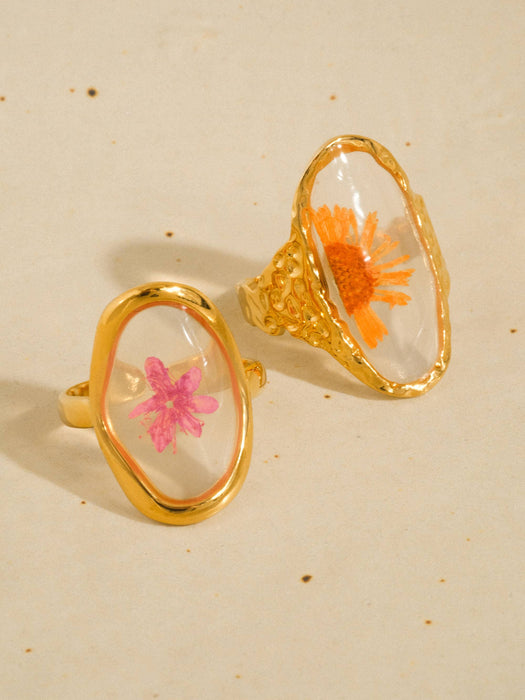 Flint Pink Floral Ring