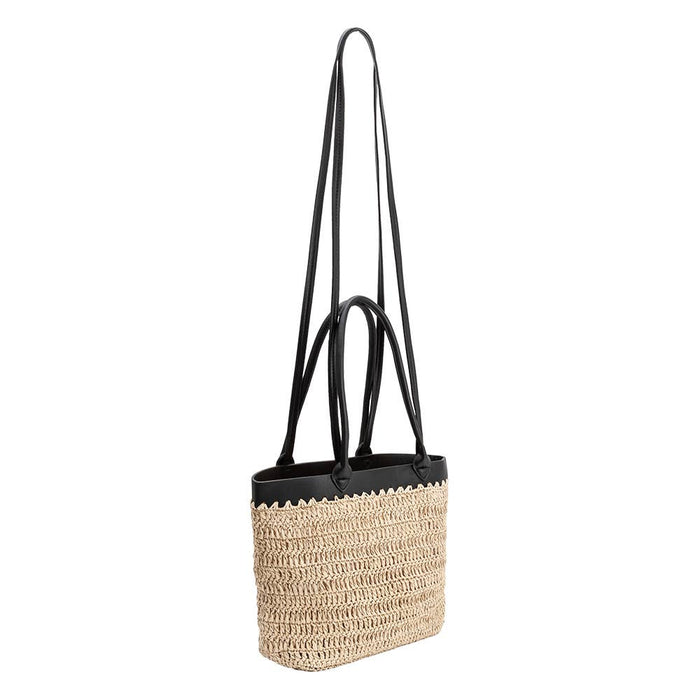 Lina Natural Straw Tote Bag
