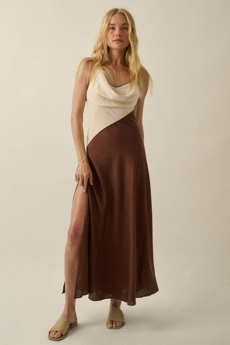 Lucia Linen-Blend Maxi Dress