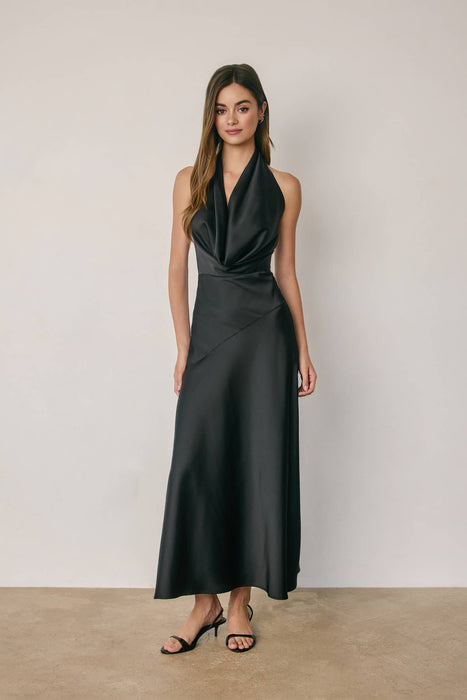Raffine Halter Neck Maxi Dress