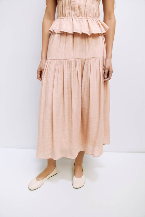 Clay Tiered Skirt
