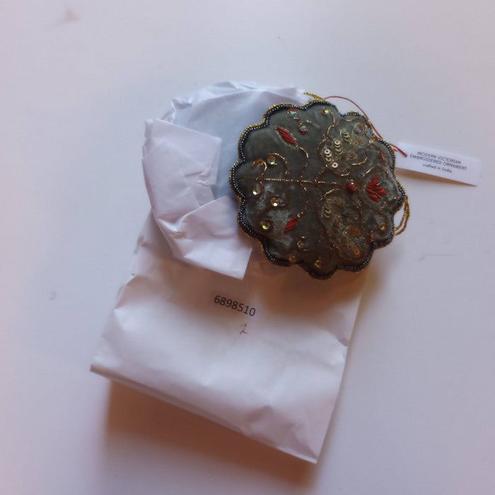 Victorian Embroidered Ornament