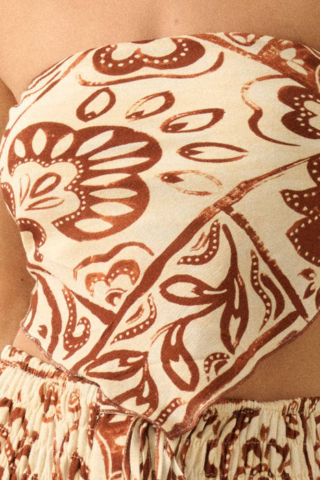 Elena Handkerchief Crop Top