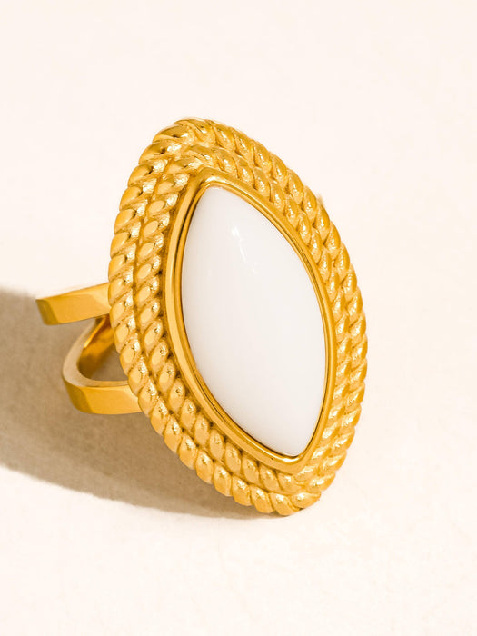 Vintage Oval Stone Ring