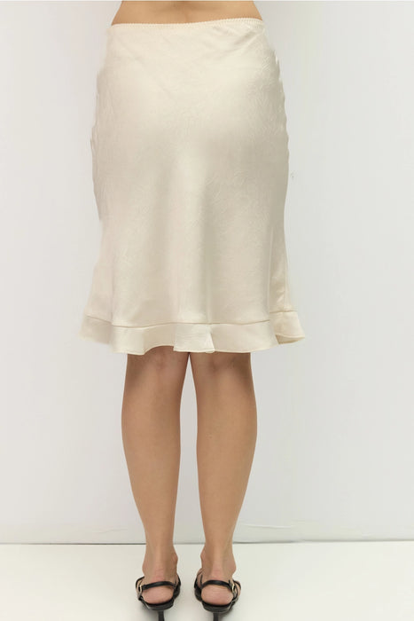 Elizabeth Knee Length Satin Skirt