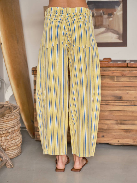 Sunny Stripe Barrel Pants