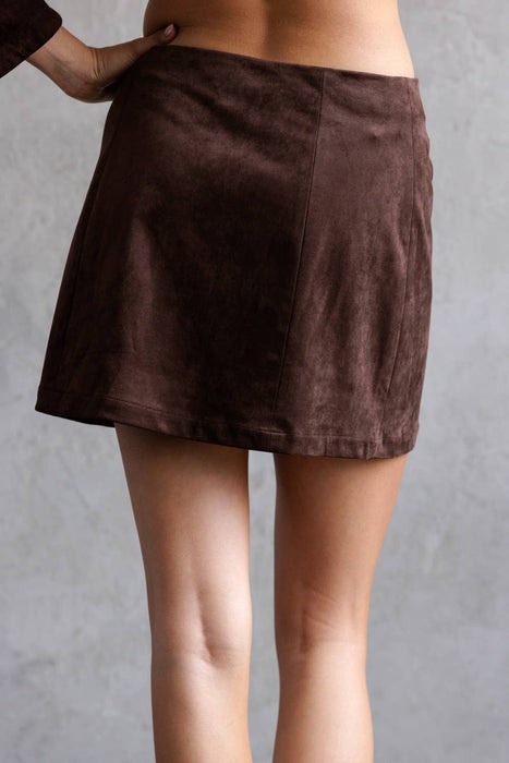 Le Chocolate Mini Skirt