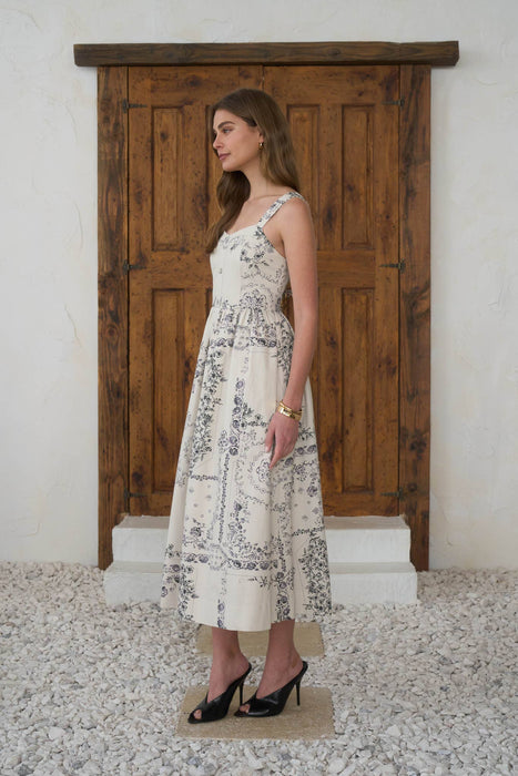 Provence Toile Midi Dress