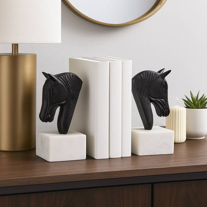 Horse Head Bookends