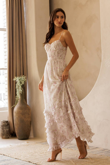 Fleur Ruffle Maxi Dress