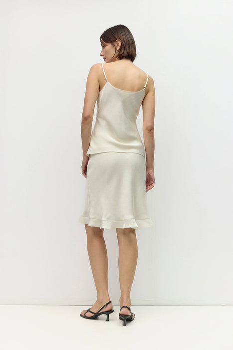 Elizabeth Knee Length Satin Skirt