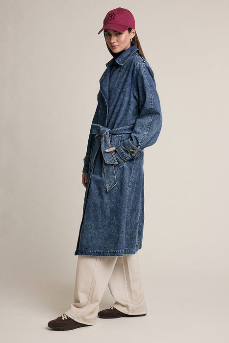 Denim Trench Coat