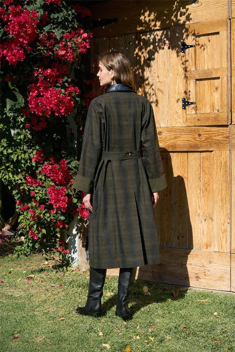 Folklore Plaid Trench Coat