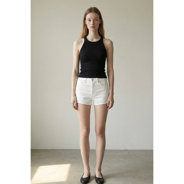 Ribbed Sleeveless Scoop Neck TankTop