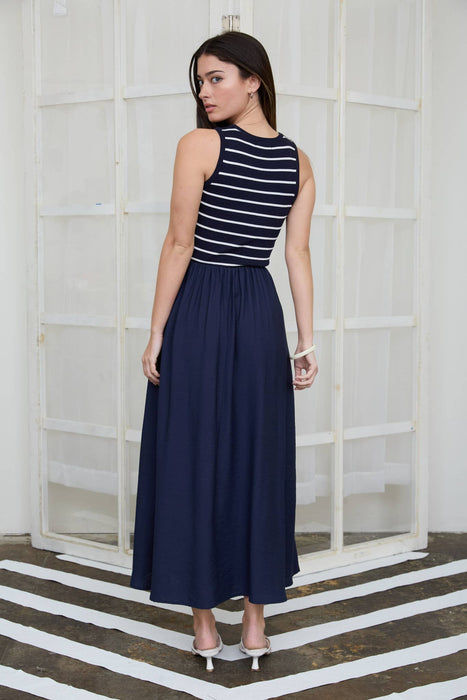 Newport Stripe Midi Dress
