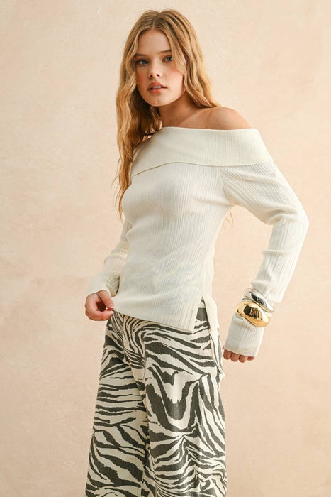 Cecilia Asymmetric Long Sleeve Top