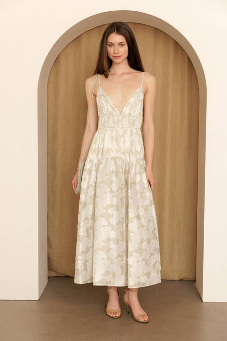 Helene Plisse Maxi Dress