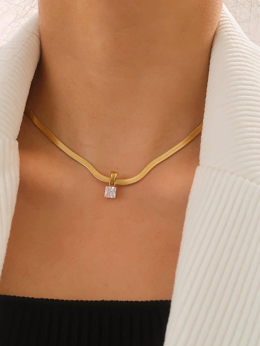 Diamant Snake Chain Necklace