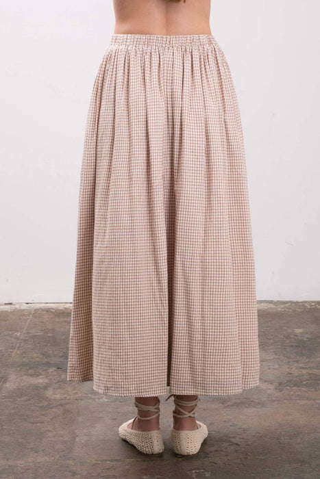 Plissé Midi Skirt