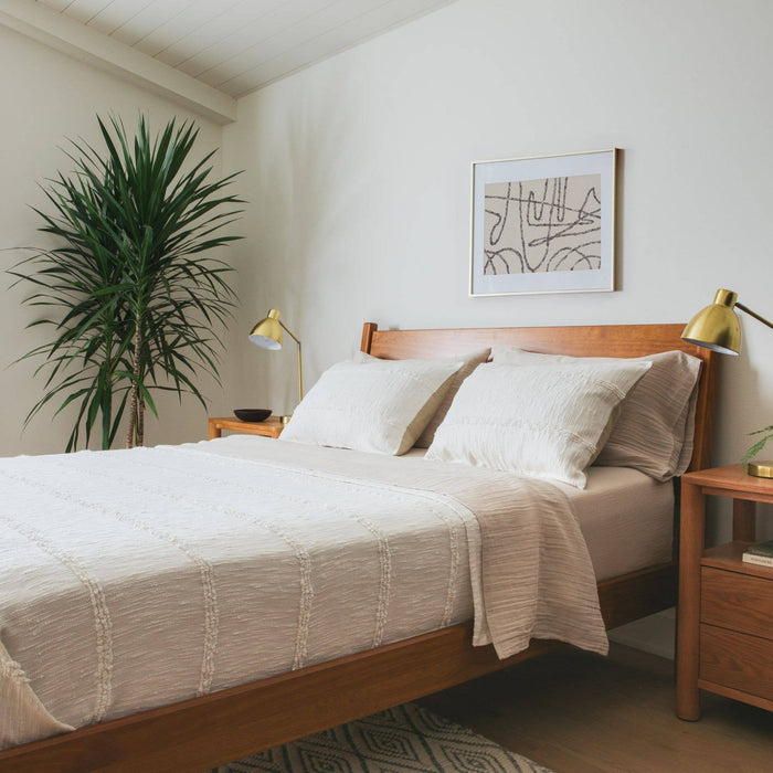 Serene Fringe Bedspread & Sham Set