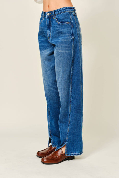 Le Slit Barrel Jeans