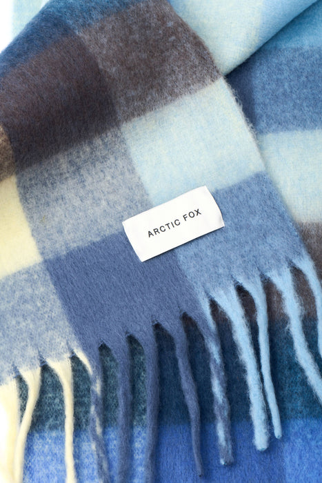 The Reykjavik Scarf - 100% Recycled - Blue Yellow