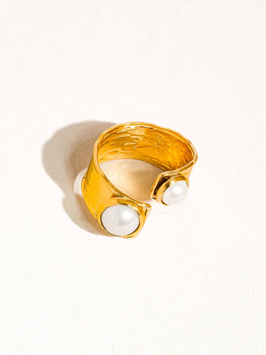 Pearl Abstract Ring