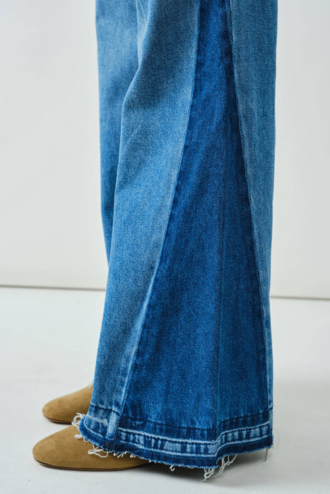 Panel Flare Jeans