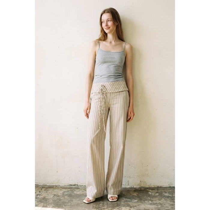 Bellissima Striped Folded Waist Pants