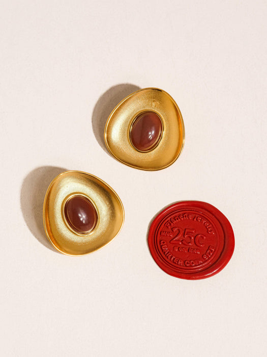 Ovale Stone Studs