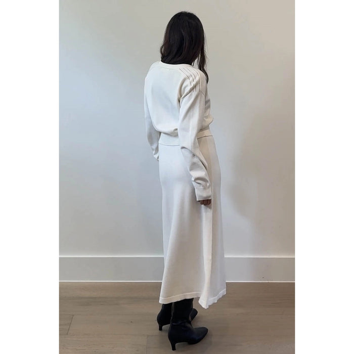 Creme Midi Skirt
