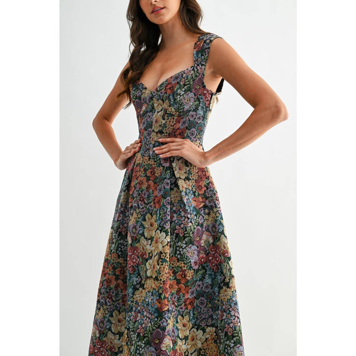 Jacquard Midi Dress