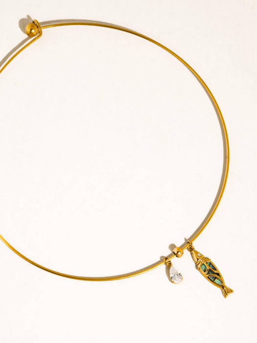 Francine Boho Fish Charm Choker