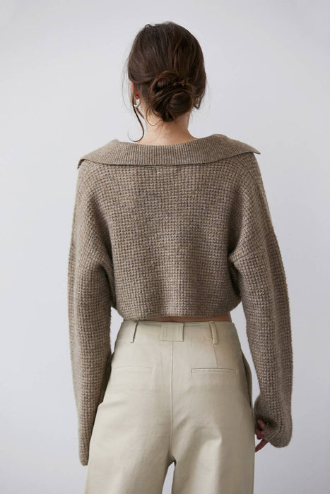 Cici Waffle Knit Sweater