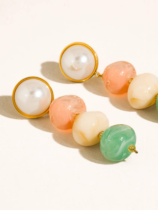 Pastel Beaded Earring