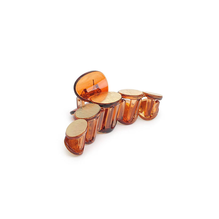 Metallic Disc Plated Hair Claw