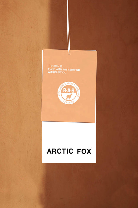 The Alpaca Mittens - Arctic White/Sky Blue