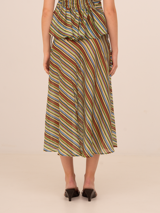Rayas Midi Skirt