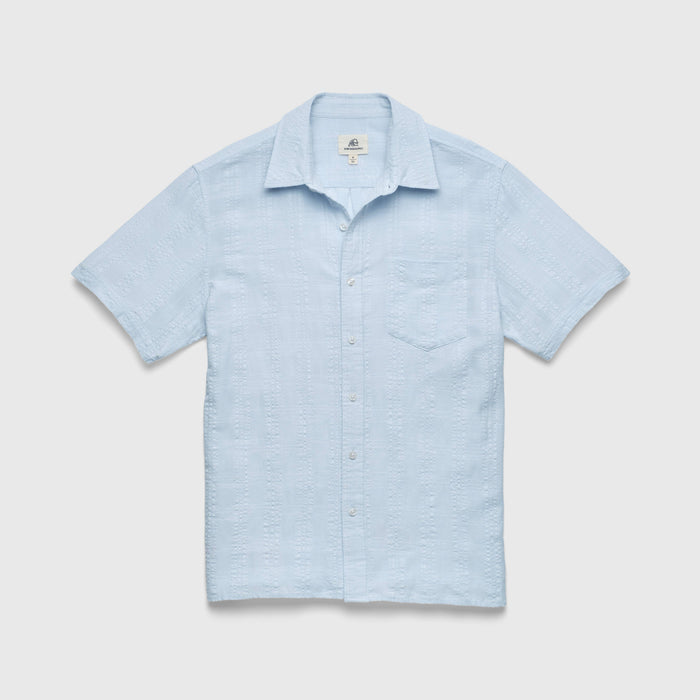 Joseph Textured S/S Shirt - Light Blue