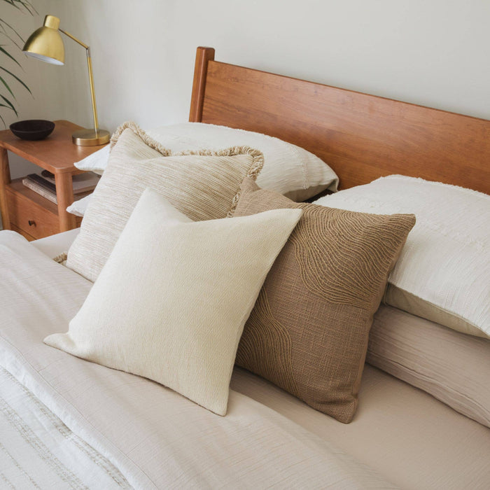 Ivory Chevron Pillow