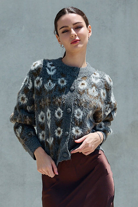 Astrid Diamond Knit Cardigan