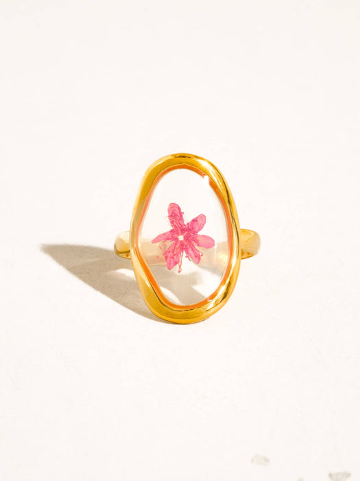 Flint Pink Floral Ring