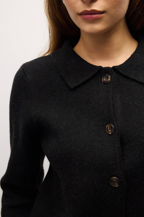 Posh Faux Fur Collar Cardigan