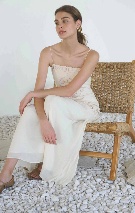 Kira Longline Linen Midi Dress