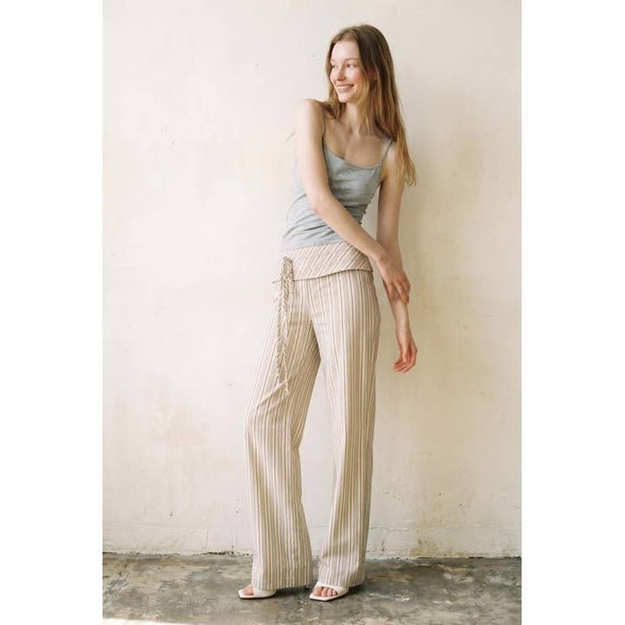 Bellissima Striped Folded Waist Pants