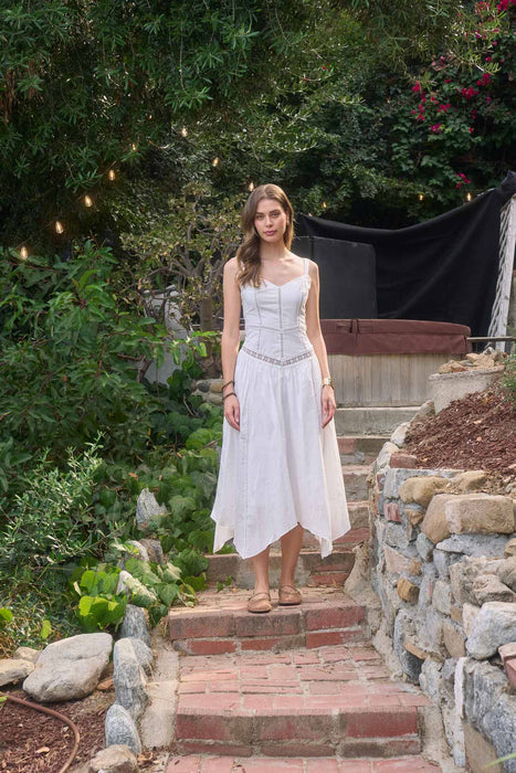 Creme Handkerchief Dress