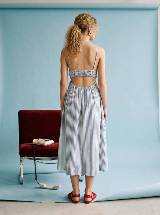 Blake Open Back Midi Dress