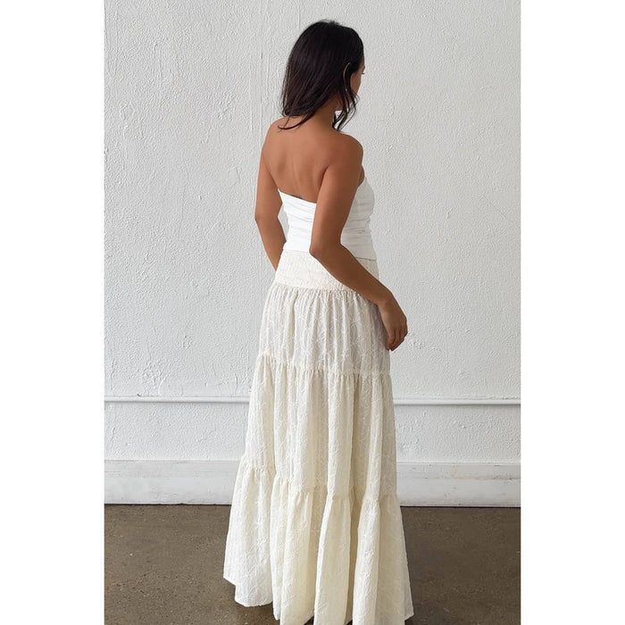 Flora Embroidered Maxi Skirt