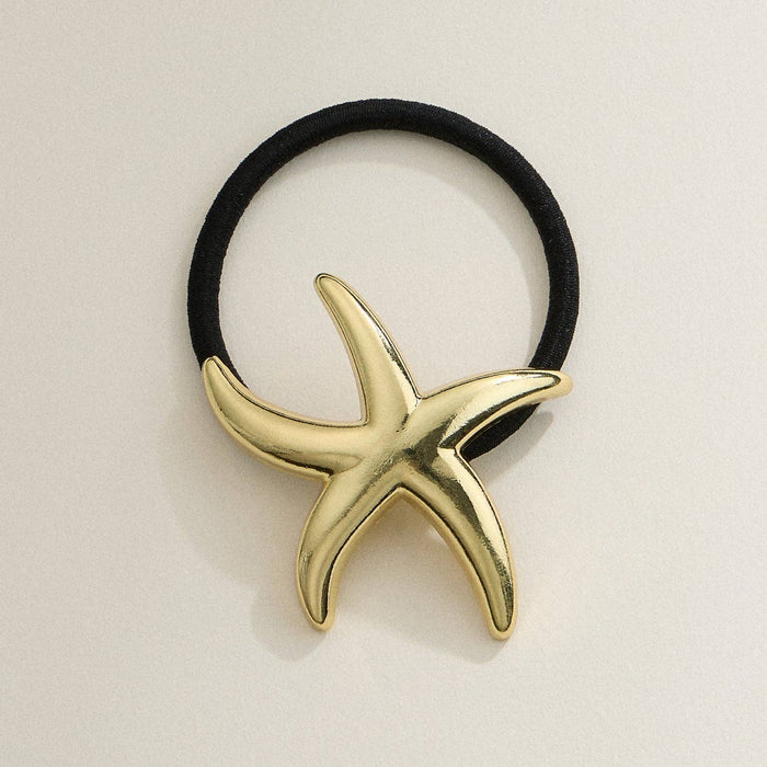 Metallic Starfish Hair Tie